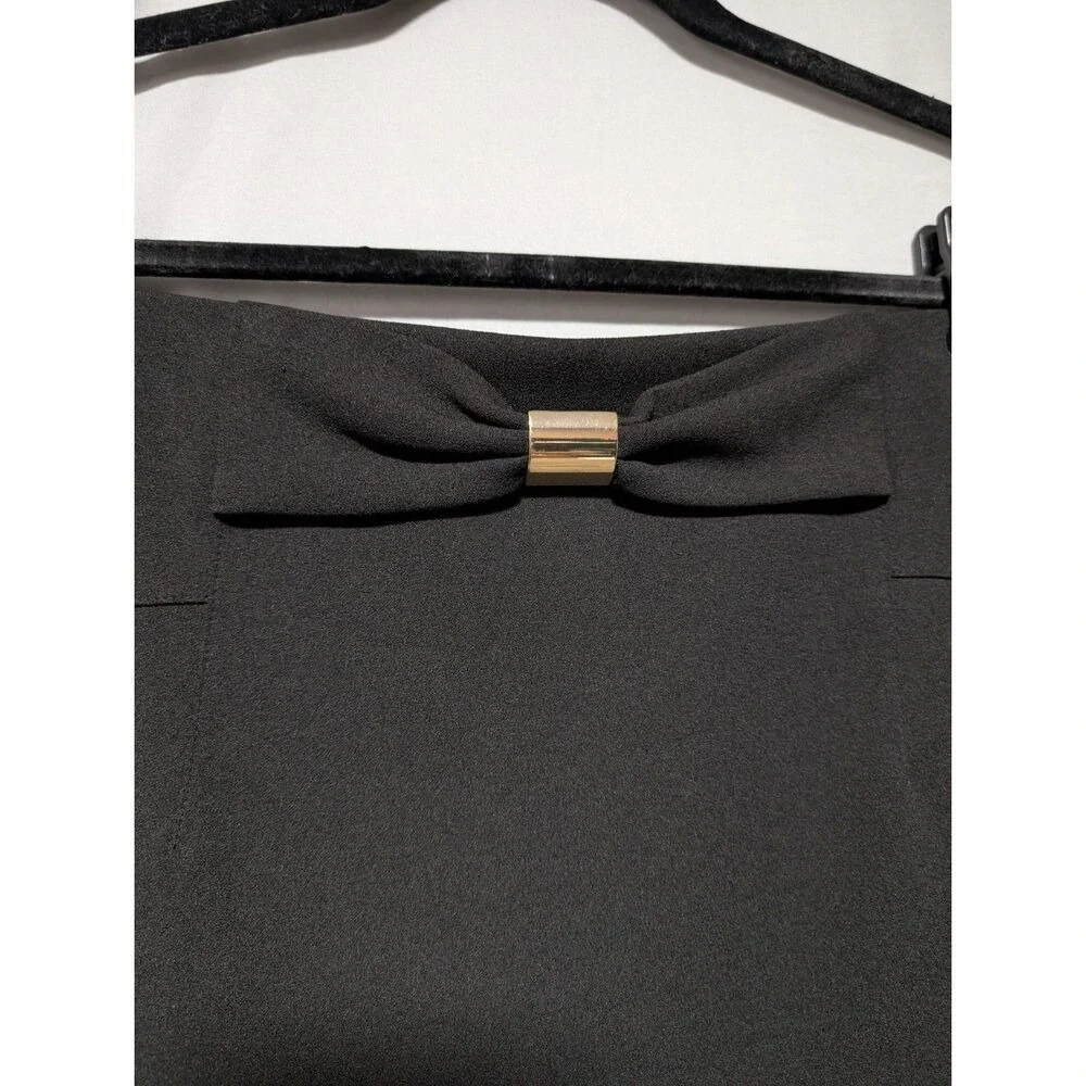 New York Clothing Co. Women's Black Knee‎ Length Column Pencil Skirt Size Large
